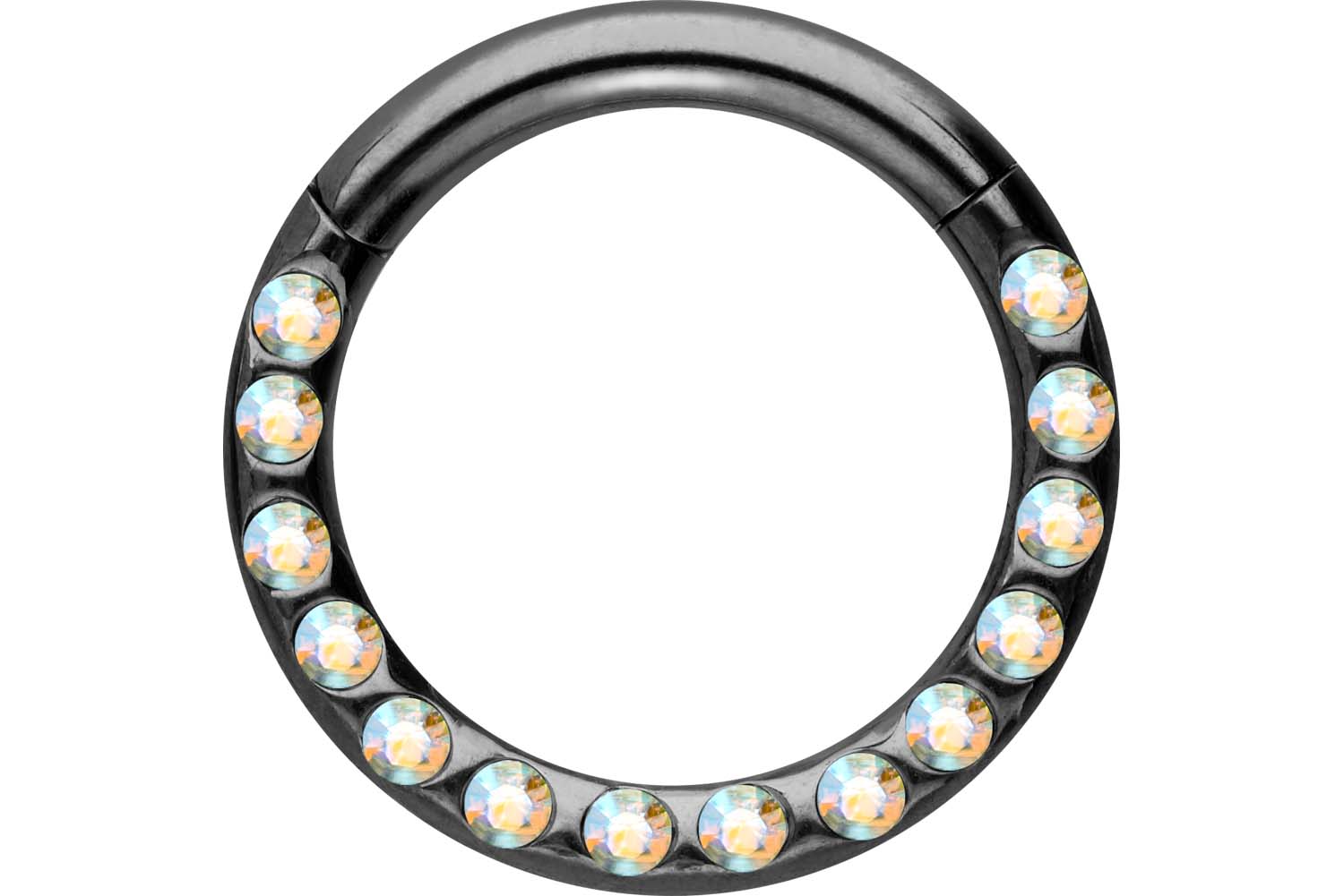 Chirurgenstahl Segmentring Clicker Piercing KRISTALLE + EPOXY ++SALE++